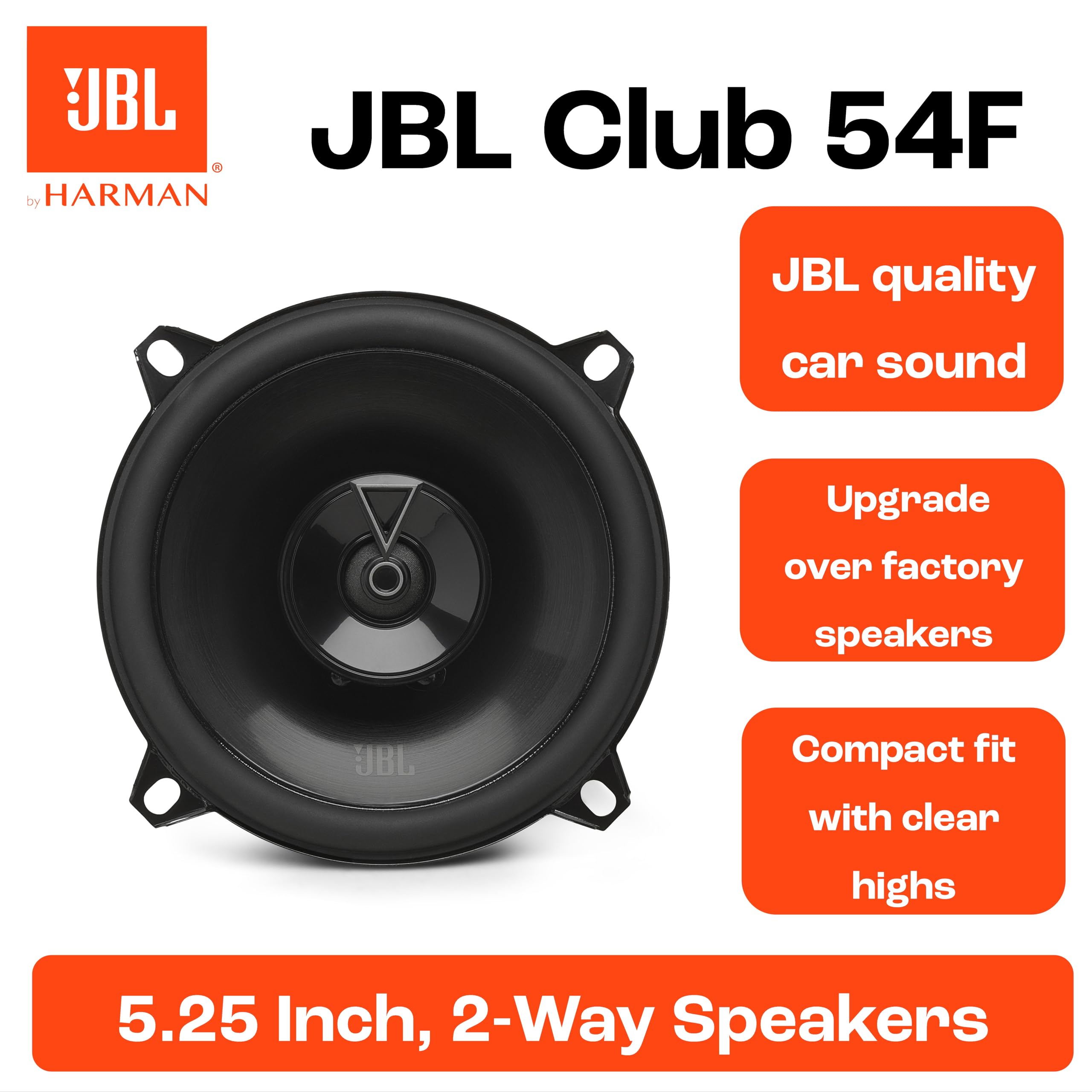 Amazon.com: JBL Club Gen3 54F 5.25'' (13cm) Speaker Set Coaxial